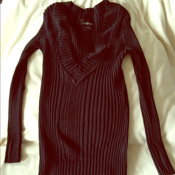 Deep V neck sweater