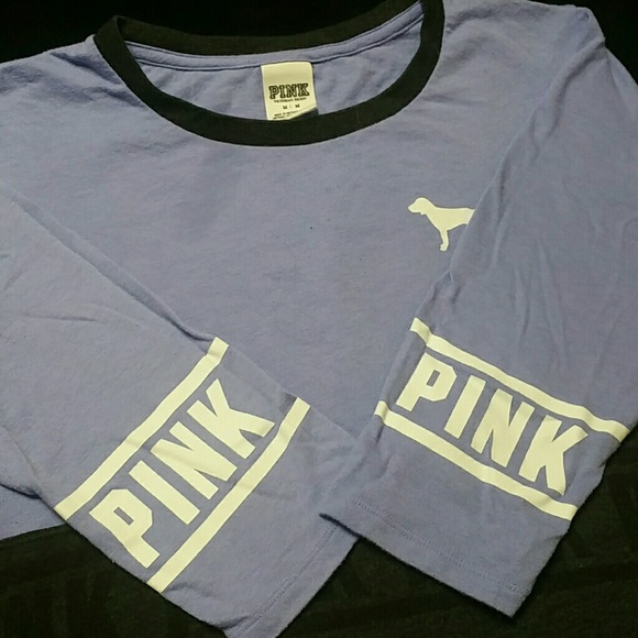PINK 3-quarter sleeve crew