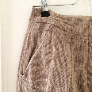 Anthropologie tweed patterned pencil skirt