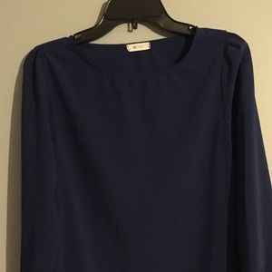 Navy Longsleeved Everly Dress