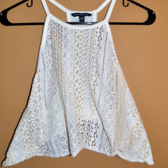 White American eagle cropped tank top!