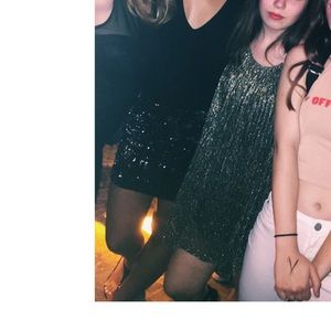 Gold Sheer Sparkling Dress 💖