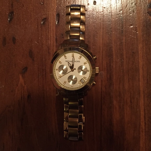 Michael Kors Gold-Tone Wolcott Watch (MK5132)