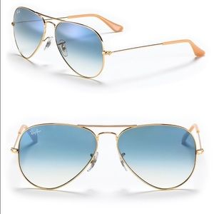Ray Ban aviators worn once