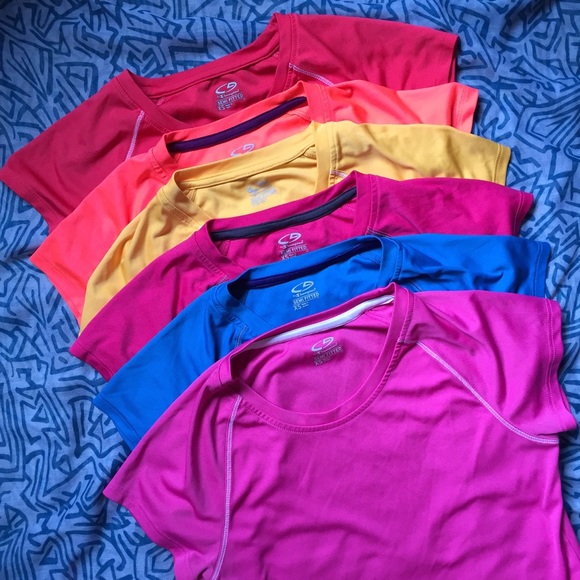BUNDLE! 6 Champion Semi-Fitted Workout Shirts