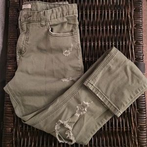 Free People Distressed Surplus Skinnies