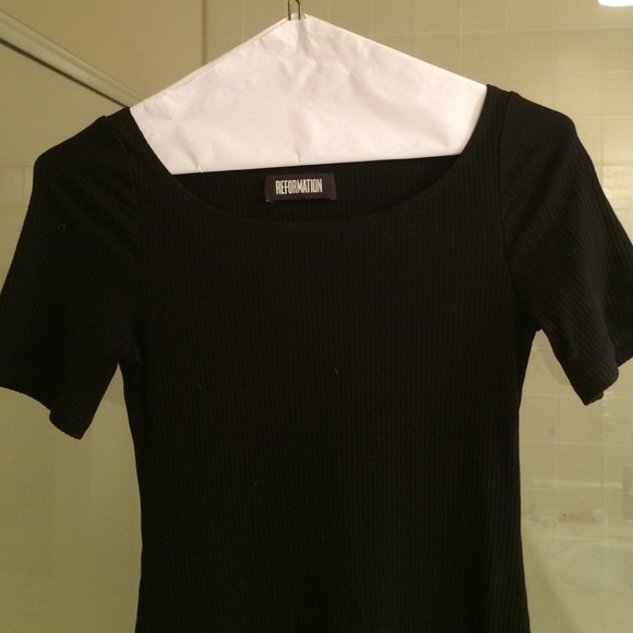 Reformation Black Dress