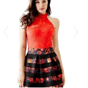 Guess Red Lace bodysuit