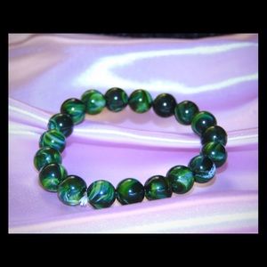 Malachite bead bracelet