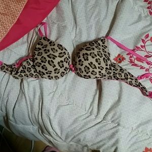 Cheetah print bra