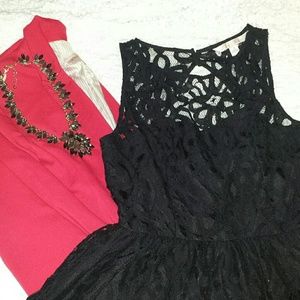 Lauren Conrad Black Lace Dress