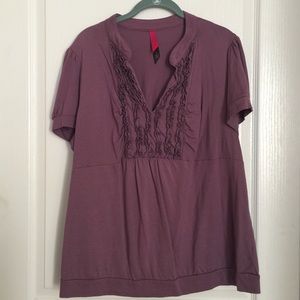 Purple short sleeve top