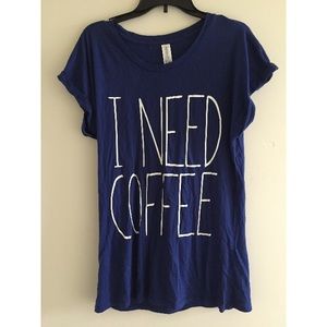 I Need Coffee Sleep Shirt