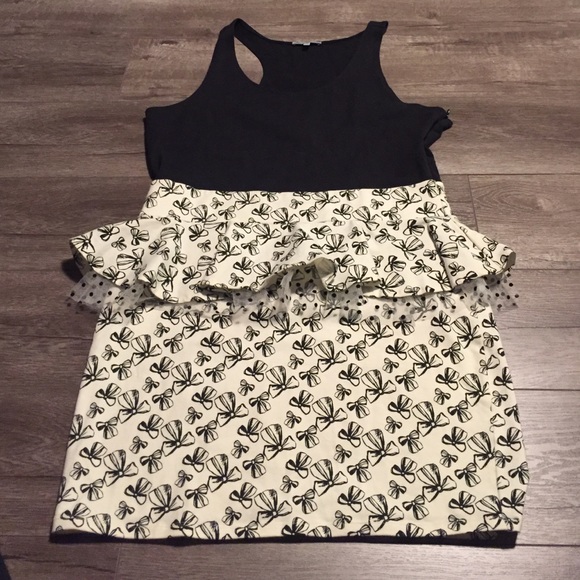 Peplum Bow Dress