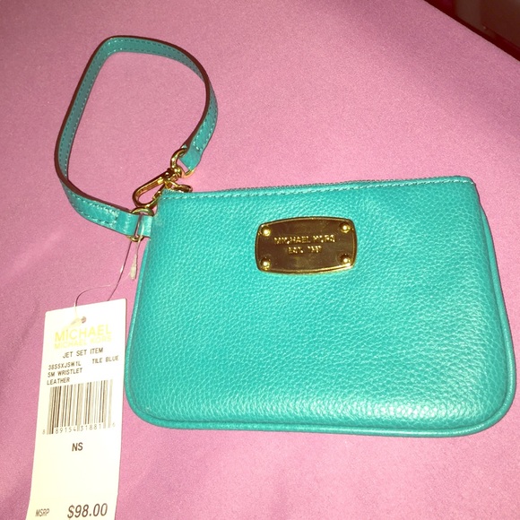 Small leather wristlet