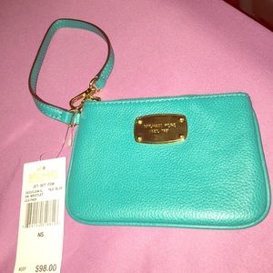 Small leather wristlet