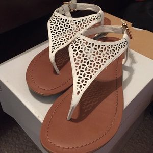 White Jessica Simpson sandals