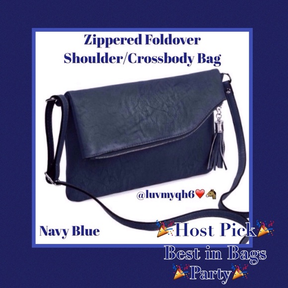 Handbags - LAST ONE!🎉HP🎉Zip Foldover Shoulder/Crossover Bag