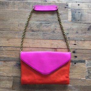 J. Crew two-toned envelope clutch