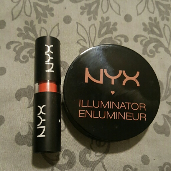 NYX Illuminator and Matte Lipstick