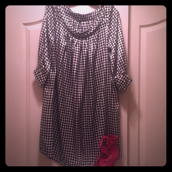 Lapis black and white dress NWOT