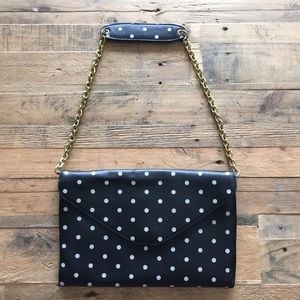 J. Crew Polka-dot Envelope Clutch