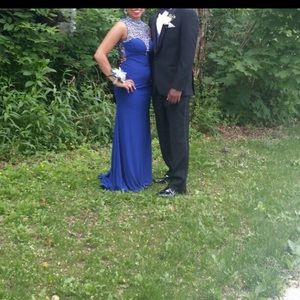 Royal blue prom dress