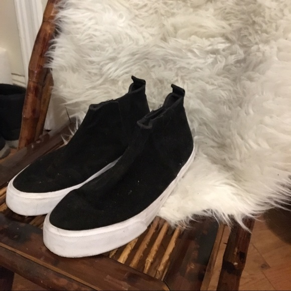 ASOS high top suede shoes