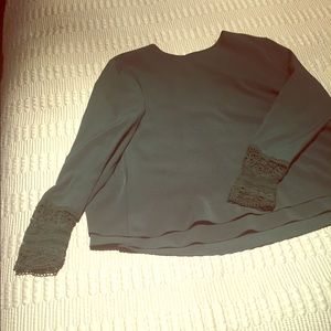 Beautiful emerald green Zara blouse