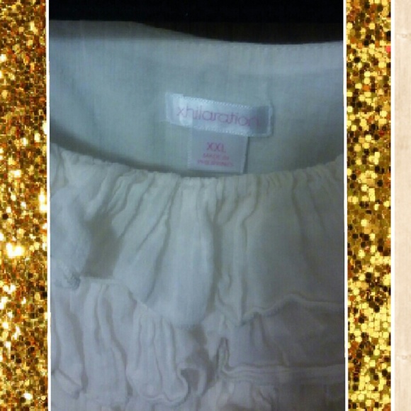 Cream Ruffled Linen Top - Picture 2 of 2