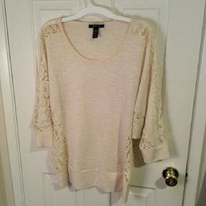 Lace-Sleeved Top
