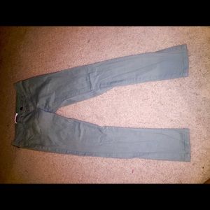 Army green jeggings