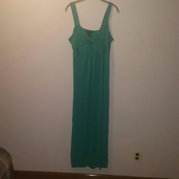 Spense turquoise teal maxi dress XL