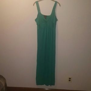Spense turquoise teal maxi dress XL