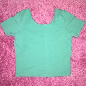 Turquoise Crop Top