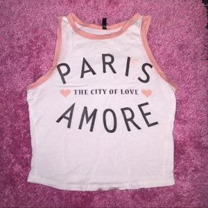 Cute Paris themed Crop top
