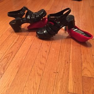 Brand new Black Jelly sandals