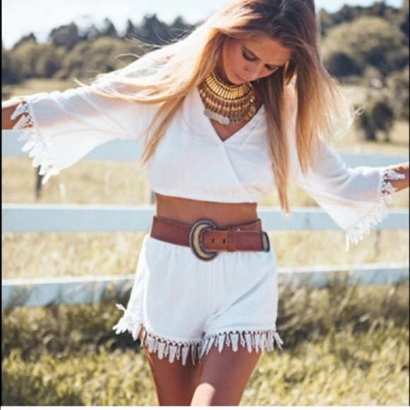Sabo Skirt white co-ord bohemian piece
