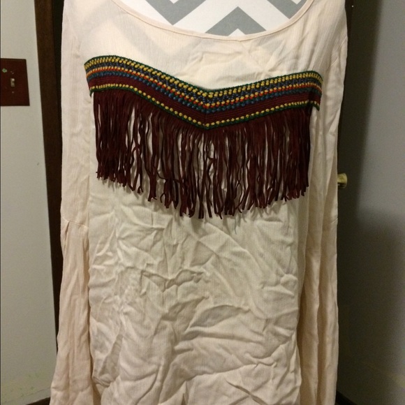 Nwot boho gauzy boutique top