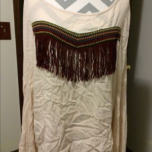 Nwot boho gauzy boutique top
