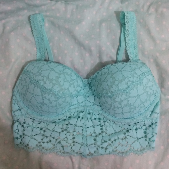 VS Mint Lace Bralette