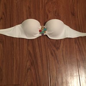 Victoria's Secret White Bandeau Bikini Top