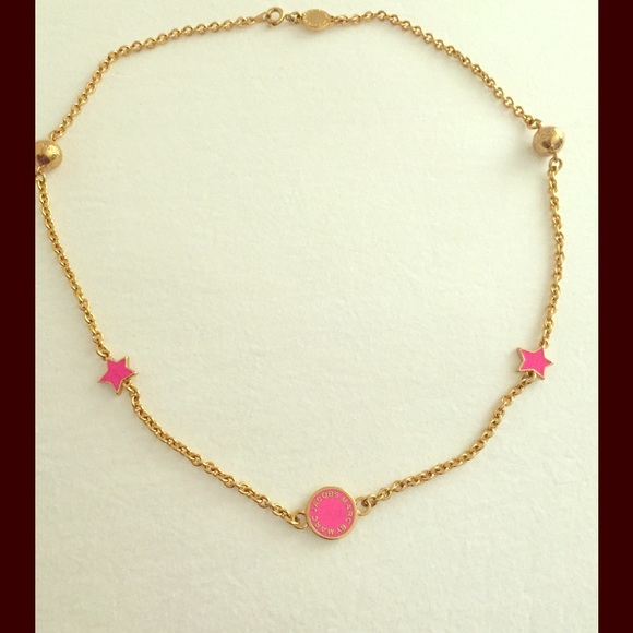 Michael Kors pink star necklace