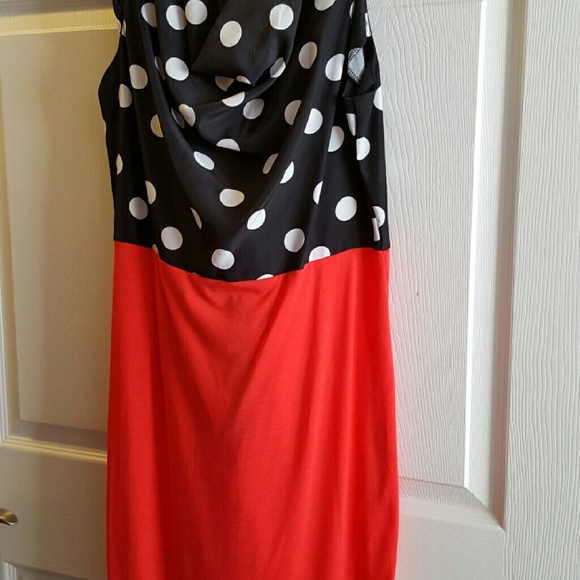 RED & BLACK DRESS - Picture 1 of 3