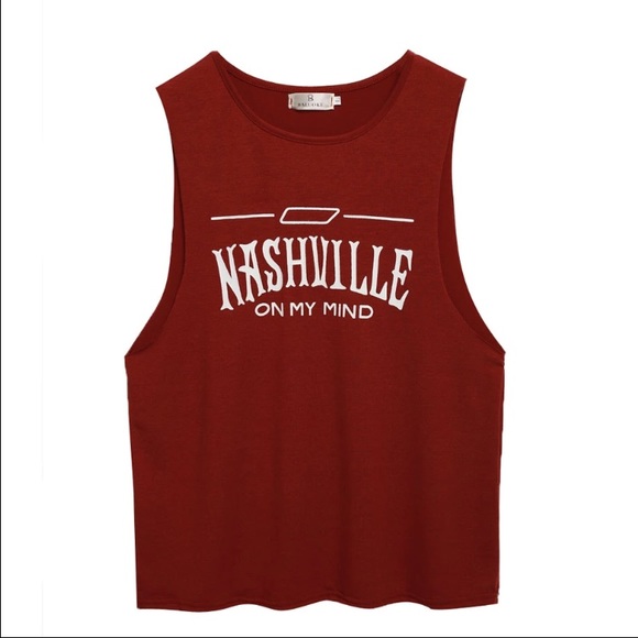 Price FIRM. NWT!  "Nashville on my mind" Tank. ❤️ - Picture 2 of 4