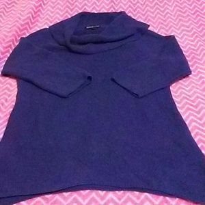 Jones new York blue cowl neck sweater top