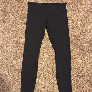 Lululemon full length high waist leggings.