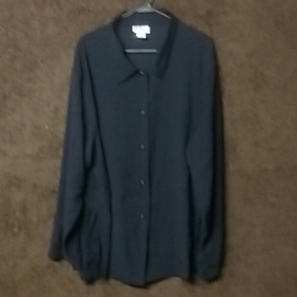 black dress button down