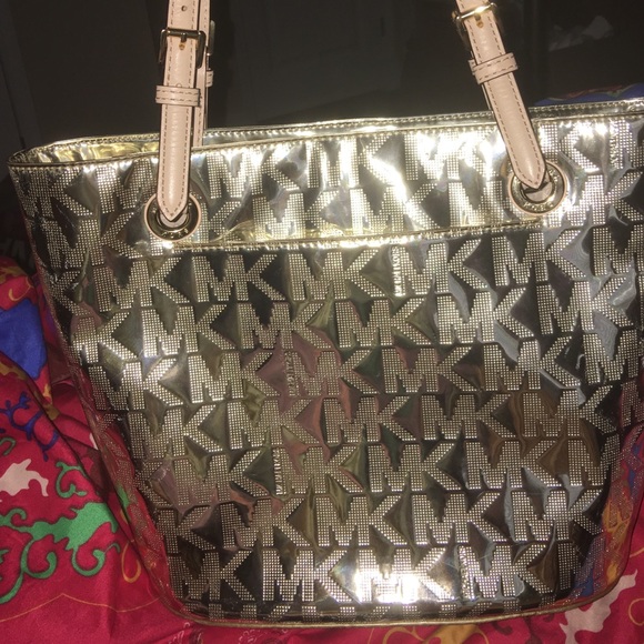 Gold Michael Kors Handbag