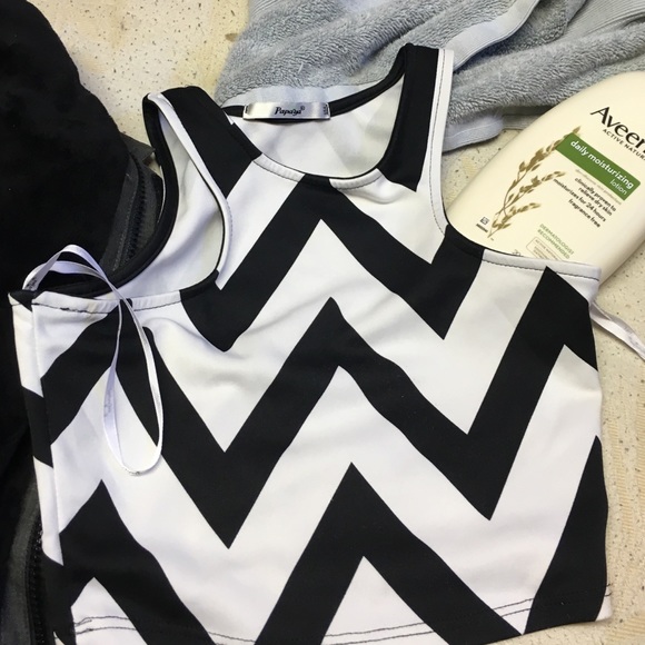 Striped crop top